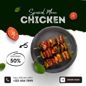 Delicious Chicken Instagram Post